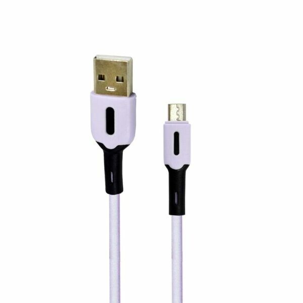 Cable USB Only Gummy Micro USB 3.1A Lila