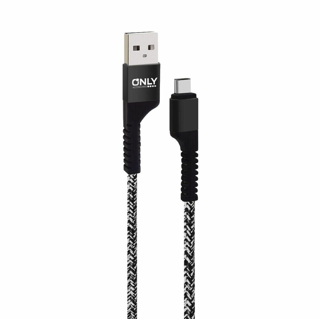 Cable USB Only Tipo C 3.1A Nylon MOD60 Negro