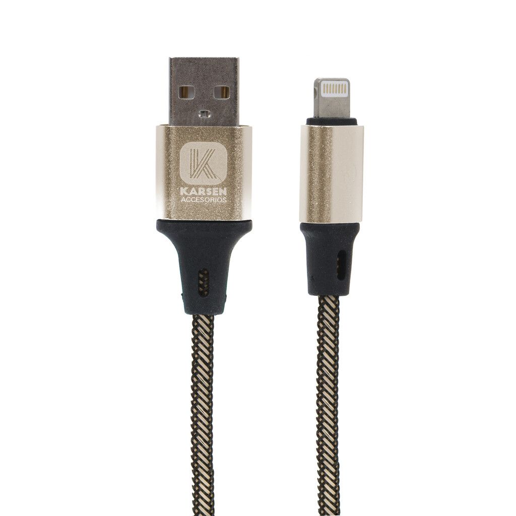 Cable datos Karsen C-203 1M Iphone Dorado - Imagen de 2