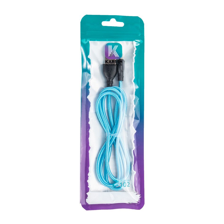 Cable datos Karsen C-102 V8 Celeste