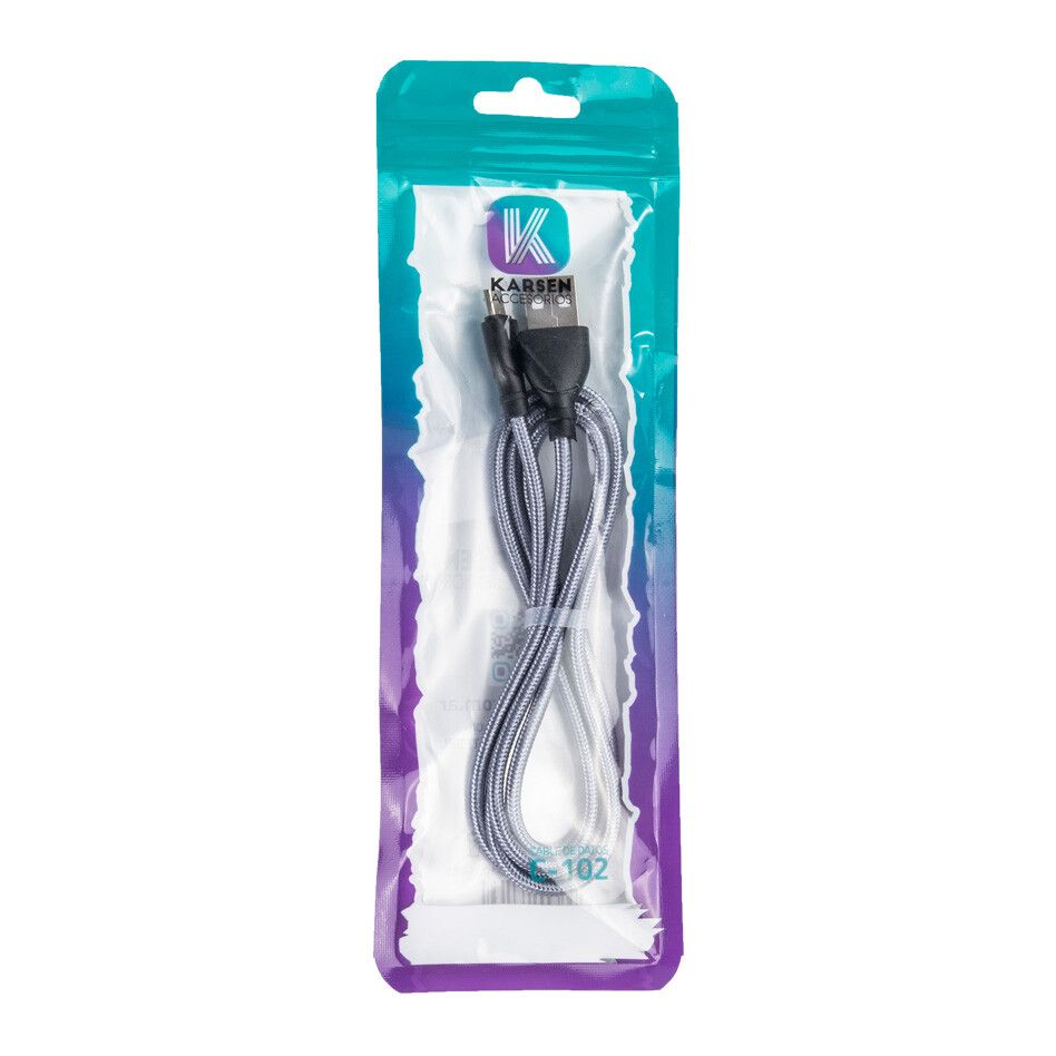Cable datos Karsen C-102 V8 Gris
