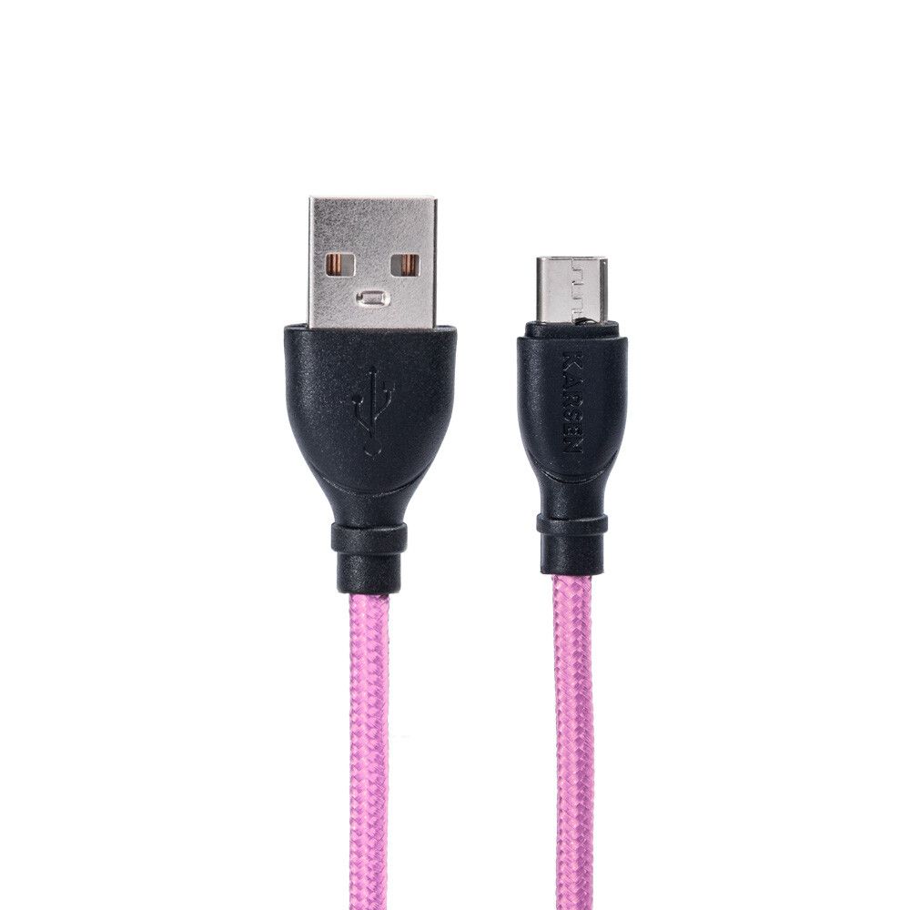 Cable datos Karsen C-102 V8 Rosa - Imagen de 2