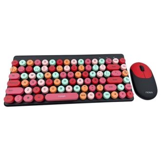 Teclado + Mouse Inalambrico Noga S5700 Rojo