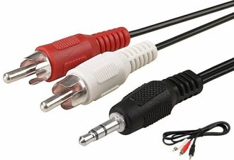 Cable Plug 3.5 a 2 RCA 1.5m