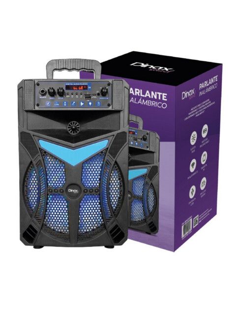 Parlante Bluetooth Dinax 8'' C/ Microfono DX4PAR15W1 lila