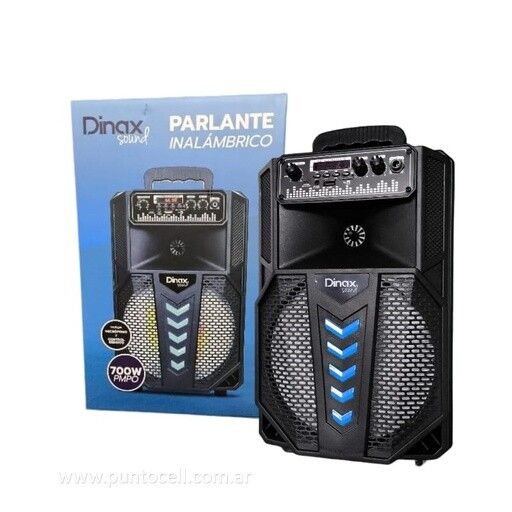 Parlante Bluetooth Dinax 8 C/ Microfono DX4PAR15W2 azul