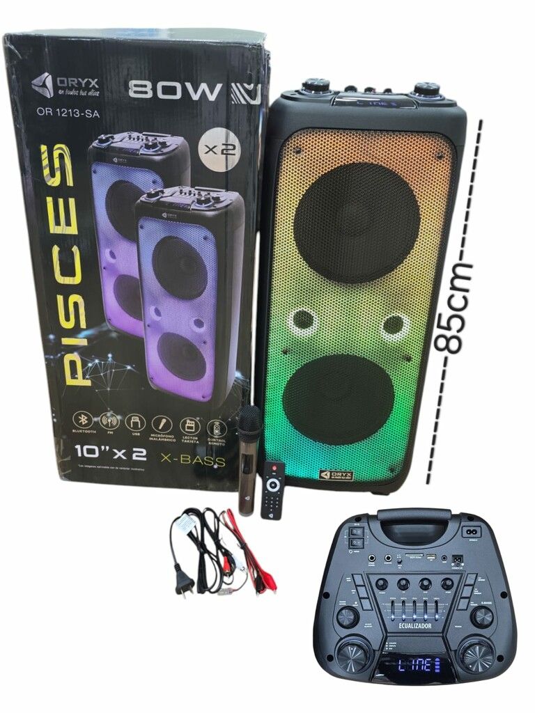 Parlante Oryx 10'' X2 Pisces OR-1213-SA
