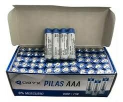 Pilas Oryx AAA caja x 60u 1.5v OR-0156