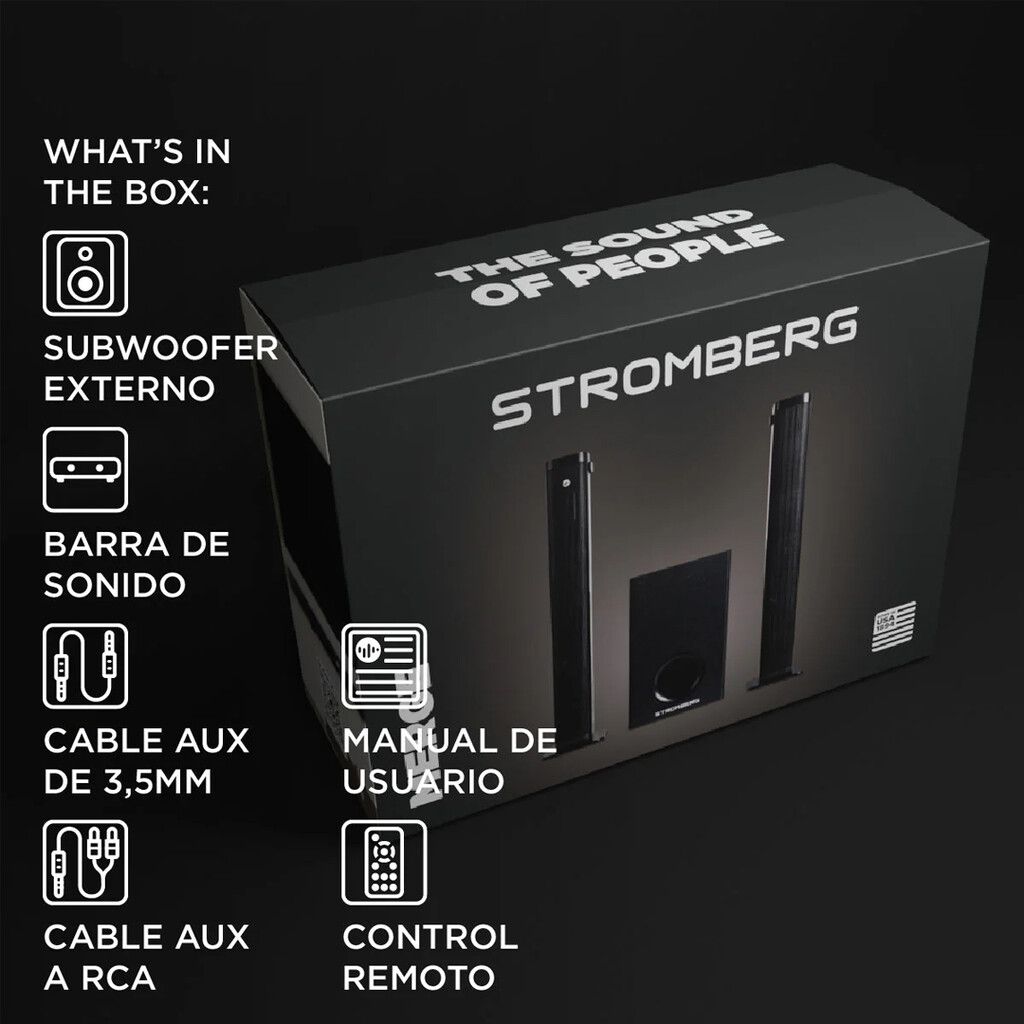 Parlante Barra Stromberg Merge x 2 - Imagen de 3
