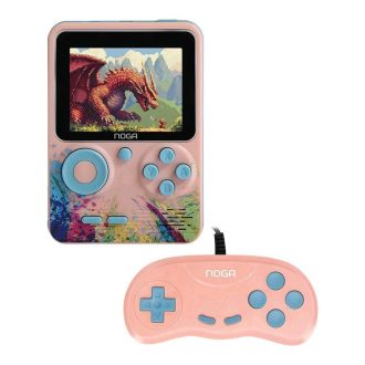 Consola Retro Noga + Joystick Pocky-R5 Rosado