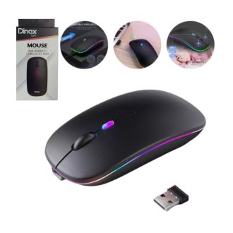 Mouse Inalambrico Dinax Luces RBG DXRGBMOU1