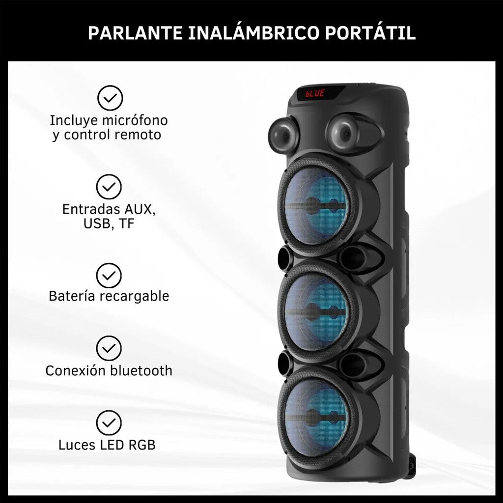 Parlante Bluetooth con microfono Dinax DX-PARBLU23 - Imagen de 4