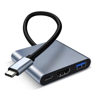 Adaptador 3 en 1 HDTV 4K  Tipo C - USB - HDMI