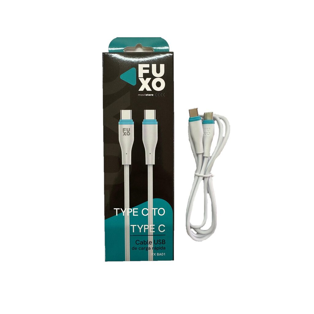 Cable Fuxo Tipo C a Tipo C 65w FX BA01