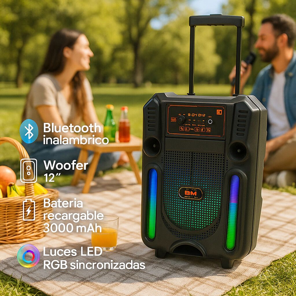 Parlante BTH Boumen 12'' BT-1203 - Imagen de 2