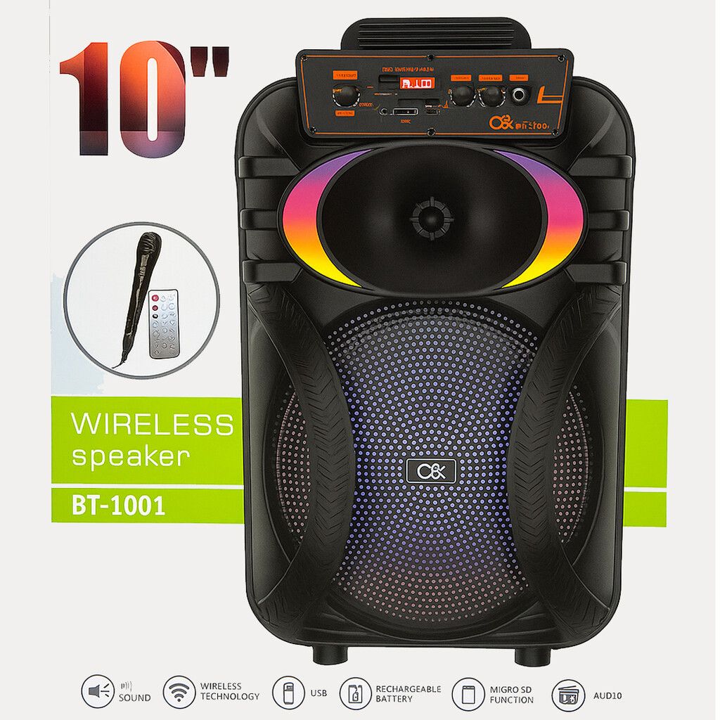 Parlante BTH Boumen 10'' BT-1001