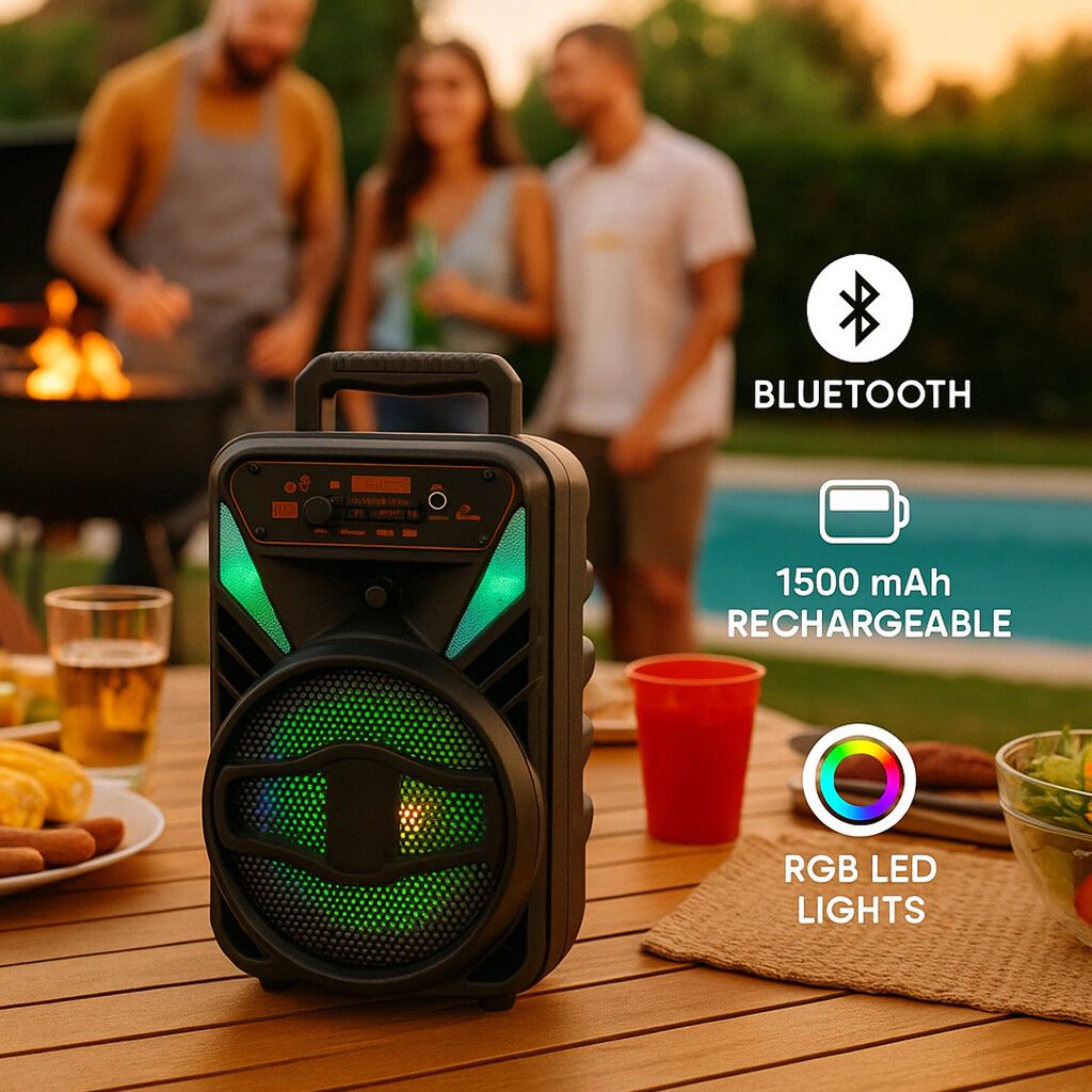 Parlante BTH Boumen 8'' BT-8102 - Imagen de 2