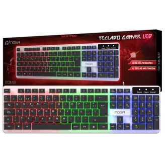 Teclado Gamer Noga Retroiluminado NKB-T100 Gris