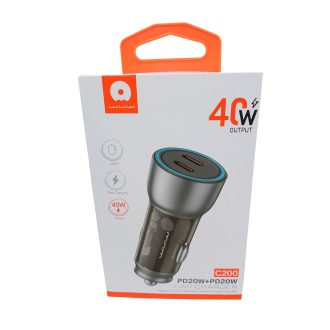 Cabezal 12V WUW 40W 2 USB Tipo C C200