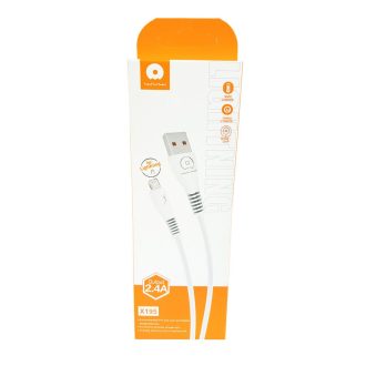 Cable WUW Lightning 2.4A X195 Blanco