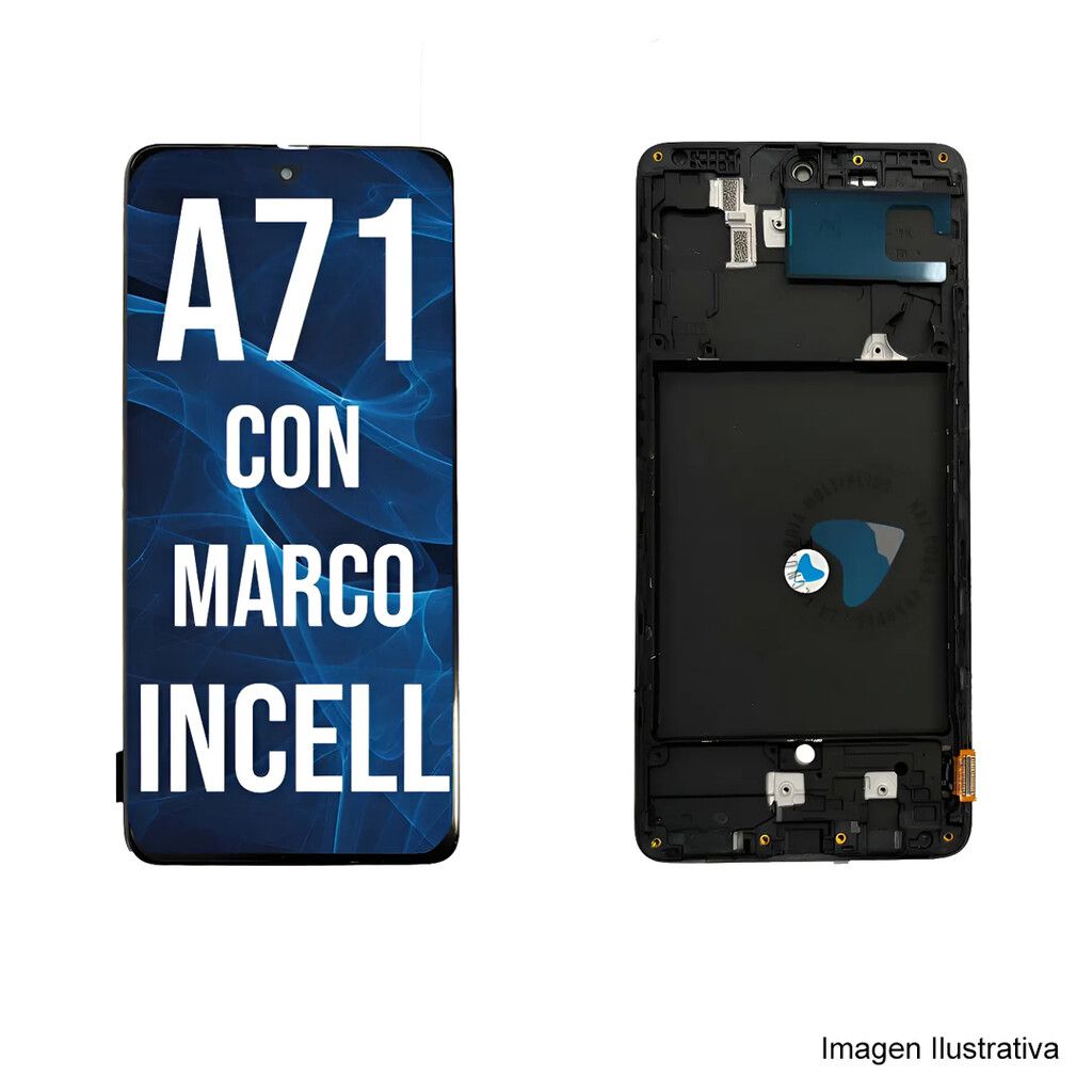 Modulo Samsung A71 - A715 Incell-Silver C/ Marco R-Tech