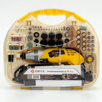 Set de Torno Rotativo Oryx 210 Piezas  OR-TOR01