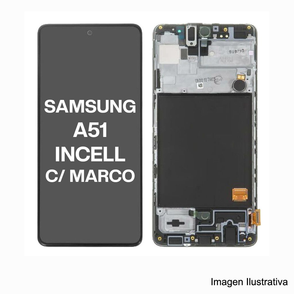 Modulo Samsung A51 - A515 Incell-Silver C/ Marco R-Tech