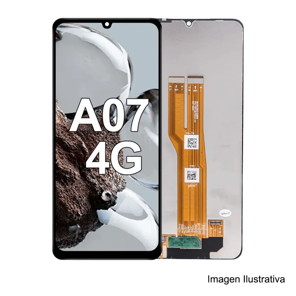 Modulo Samsung A07 4G Original Premium C/ Marco Negro