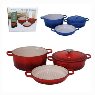 Set de Ollas Oryx 4 Piezas OR-CK300A Rojo