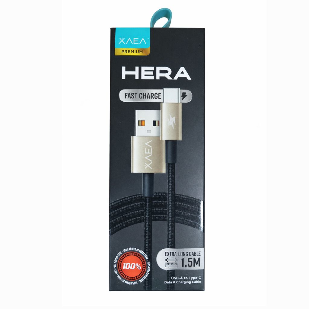 Cable USB XAEA Hera Tipo C MODX-101C Dorado