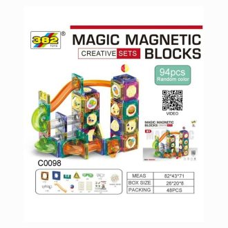 Bloques Magnéticos Acrílicos 94 Piezas JDMZ-117