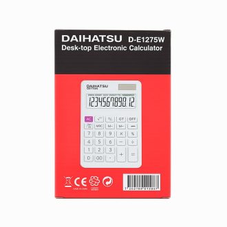 Calculadora Daihatsu D-E1275W Blanca