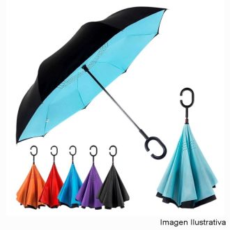 Paragua Reversible Colores Varios